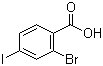 结构式 CAS# 28547-29-7, 2-溴-4-碘苯甲酸