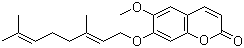 7-Geranyloxy-6-methoxycoumarin molecular structure (CAS 28587-43-1)