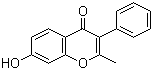 structure of CAS# 2859-88-3, 7-Hydroxy-2-methyl-3-phenylchromen-4-one