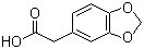 (1,3-Benzodioxol-5-yl)acetic acid molecular structure (CAS 2861-28-1)