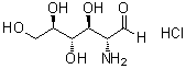 D-阿洛糖胺盐酸盐分子结构 (CAS 2861-47-4)