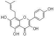 去甲脱水淫羊藿黄素分子结构 (CAS 28610-31-3)