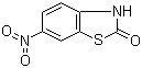结构式 CAS# 28620-12-4, 6-硝基-2-苯并噻唑啉酮; 6-硝基-2-(3H)-苯并噻唑酮