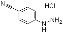 4-氰基苯肼盐酸盐分子结构 (CAS 2863-98-1)