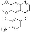 2-Chloro-4-[(6,7-dimethoxy-4-quinolyl)oxy]aniline molecular structure (CAS 286371-44-6)