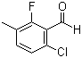 structure of CAS# 286474-59-7, 6-Chloro-2-fluoro-3-methylbenzaldehyde;6-Chloro-2-fluoro-m-tolualdehyde