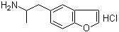 alpha-Methyl-5-benzofuranethanamine hydrochloride molecular structure (CAS 286834-80-8)