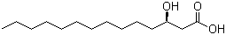 结构式 CAS# 28715-21-1, (R)-3-羟基肉豆蔻酸