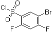 5-Bromo-2,4-difluorobenzenesulfonyl chloride molecular structure (CAS 287172-61-6)