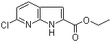 结构式 CAS# 287384-84-3, 6-氯-1H-吡咯并[2,3-b]吡啶-2-甲酸乙酯