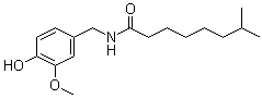 structure of CAS# 28789-35-7, N-[(4-Hydroxy-3-methoxyphenyl)methyl]-7-methyl-octanamide;Norhydrocapsaicin