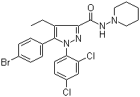 Surinabant molecular structure (CAS 288104-79-0)
