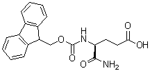 (4S)-5-氨基-4-[[芴甲氧羰基]氨基]-5-氧代戊酸分子结构 (CAS 288149-55-3)