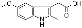 5-甲氧基-2-甲基-3-吲哚乙酸分子结构 (CAS 2882-15-7)
