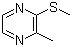 2-甲基-3-(甲硫基)吡嗪分子结构 (CAS 2882-20-4)