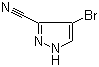 4-溴-3-氰基吡唑分子结构 (CAS 288246-16-2)