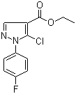 结构式 CAS# 288252-75-5, 5-氯-1-(4-氟苯基)-1H-吡唑-4-羧酸乙酯