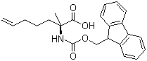 (2R)-2-N-芴甲氧羰基氨基-2-甲基-6-庚烯酸分子结构 (CAS 288617-73-2)