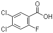 4,5-二氯-2-氟苯甲酸分子结构 (CAS 289039-49-2)