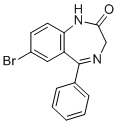 7-溴-5-苯基-1,3-二氢-2H-苯并[e][1,4]二氮杂卓-2-酮分子结构 (CAS 2894-61-3)
