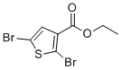 Ethyl 2,5-dibromothiophene-3-carboxylate molecular structure (CAS 289470-44-6)