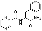 N-[(1S)-2-Amino-2-oxo-1-(phenylmethyl)ethyl]-2-pyrazinecarboxamide molecular structure (CAS 289472-80-6)