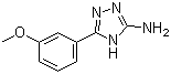 5-(3-甲氧基苯基)-4H-1,2,4-三唑-3-胺分子结构 (CAS 289710-96-9)