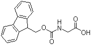 结构式 CAS# 29022-11-5, Fmoc-甘氨酸; 芴甲氧羰基-甘氨酸