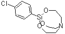 1-(4-Chlorophenyl)-2,8,9-trioxa-5-aza-1-silabicyclo[3.3.3]undecane molecular structure (CAS 29025-67-0)