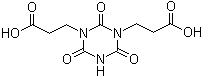 结构式 CAS# 2904-40-7, 双(2-羧乙基)异氰脲酸酯