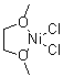 Nickel(II) chloride ethylene glycol dimethyl ether molecular structure (CAS 29046-78-4)