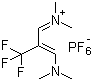 2-(Trifluoromethyl)-1,3-bis(dimethylamino)trimethinium hexafluorophosphate molecular structure (CAS 291756-82-6)