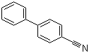 结构式 CAS# 2920-38-9, 4-氰基联苯; 4-苯基苯腈; 对苯基苯甲腈