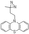 10-[2-(3-甲基-3H-双吖丙啶-3-基)乙基]-10H-吩噻嗪分子结构 (CAS 29205-52-5)