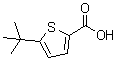 structure of CAS# 29212-25-7, 5-tert-Butyl-2-thiophenecarboxylic acid;5-(1,1-Dimethylethyl)-2-thiophenecarboxylic acid