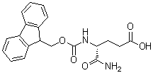 (4R)-5-Amino-4-[[(9H-fluoren-9-ylmethoxy)carbonyl]amino]-5-oxopentanoic acid molecular structure (CAS 292150-20-0)