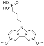 (4-(3,6-Dimethoxy-9h-carbazol-9-yl)butyl)phosphonic acid molecular structure (CAS 2922526-56-3)