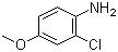 2-氯-4-甲氧基苯胺分子结构 (CAS 29242-84-0)