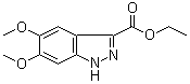 Ethyl 5,6-dimethoxy-1H-indazole-3-carboxylate molecular structure (CAS 29281-06-9)