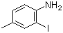 2-碘-4-甲基苯胺分子结构 (CAS 29289-13-2)