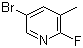 2-氟-3-甲基-5-溴吡啶分子结构 (CAS 29312-98-9)