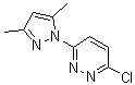 structure of CAS# 29334-67-6, 3-(3,5-Dimethylpyrazol-1-yl)-6-chloropyridazine;3-Chloro-6-(3,5-dimethylpyrazol-1-yl)pyridazine; NSC 270405