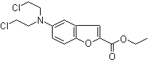 5-[Bis(2-chloroethyl)amino]-2-benzofurancarboxylic acid ethyl ester molecular structure (CAS 294174-66-6)