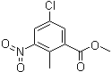 structure of CAS# 294190-17-3, Methyl 5-chloro-2-methyl-3-nitrobenzoate
