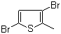 structure of CAS# 29421-73-6, 2-Methyl-3,5-dibromothiophene;3,5-Dibromo-2-methylthiophene