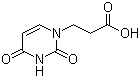 3-(2,4-二氧代-3,4-二氢-1(2H)-嘧啶基)丙酸分子结构 (CAS 2950-82-5)