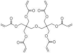 聚二季戊四醇六丙烯酸酯分子结构 (CAS 29570-58-9)