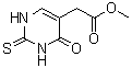structure of CAS# 29571-40-2, 1,2,3,4-Tetrahydro-4-oxo-2-thioxo-5-pyrimidineacetic acid methyl ester