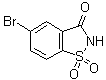结构式 CAS# 29632-82-4, 5-溴-1,2-苯并异噻唑-3-酮 1,1-二氧化物