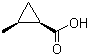 结构式 CAS# 29667-48-9, (1R,2S)-2-甲基环丙烷羧酸